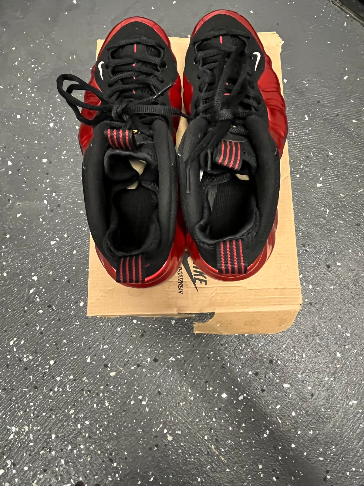 Nike Foamposite “Red Metallic” Size 10.5