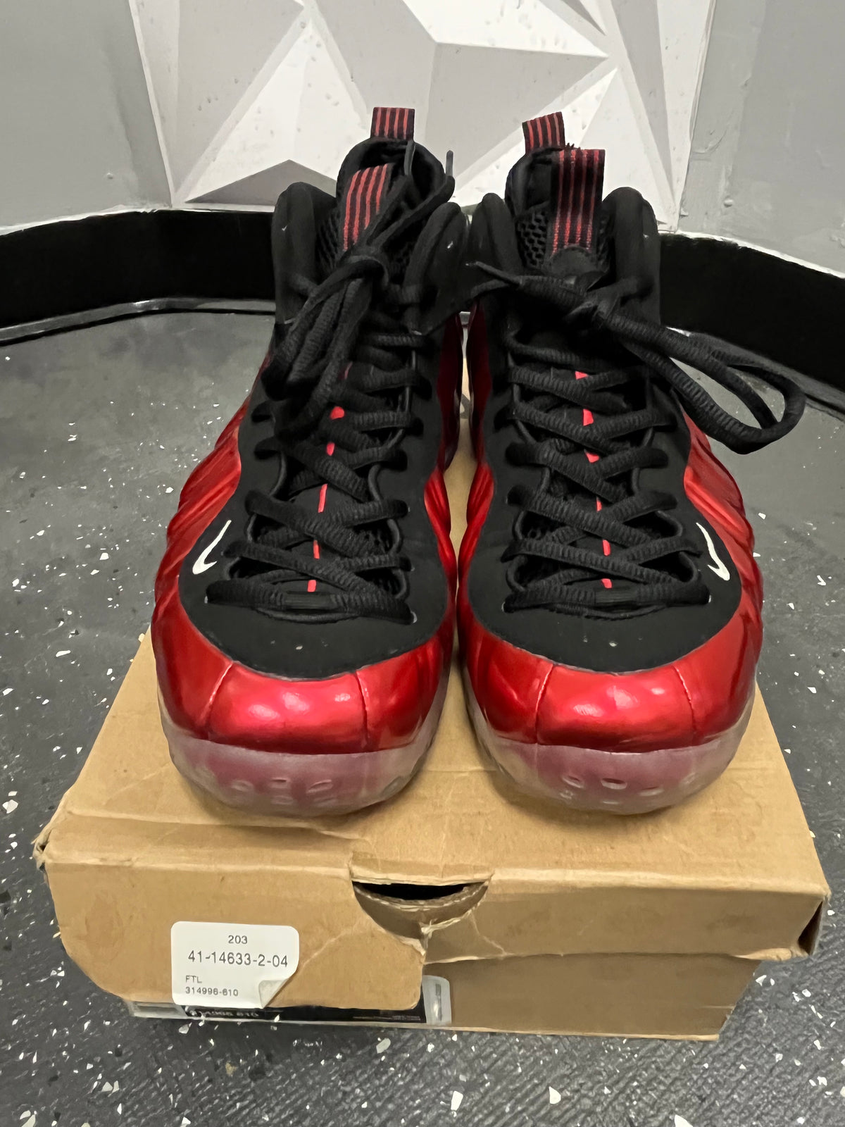 Nike Foamposite “Red Metallic” Size 10.5