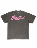 Grey/Powder Pink Signature Tee