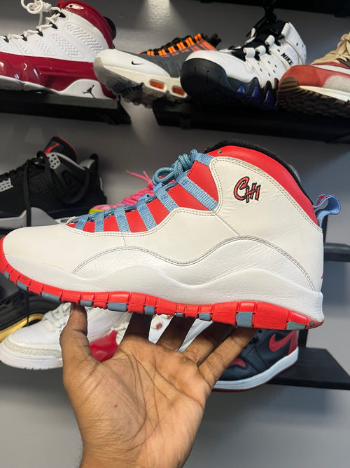 Air Jordan 10 Chicago Flag size 10.5 side view