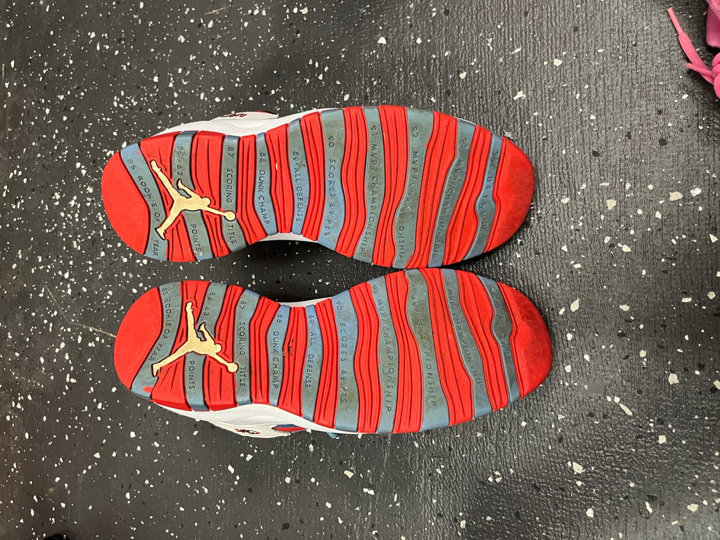 Air Jordan 10 Chicago Flag size 10.5 outsole view