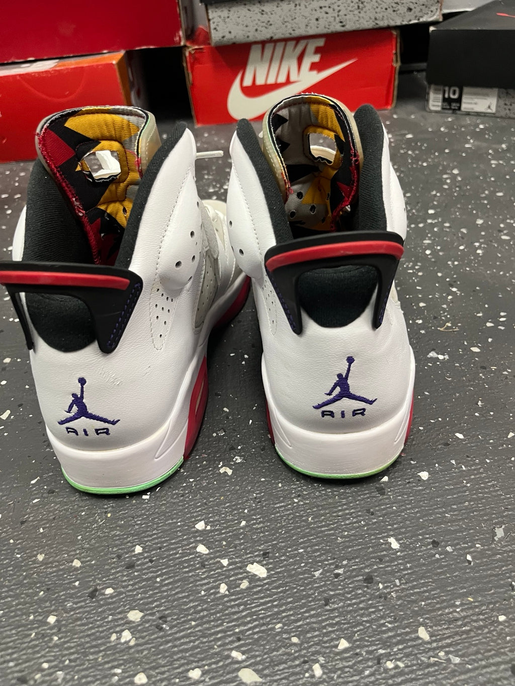 Air Jordan 6 Hare size 10.5 heel view