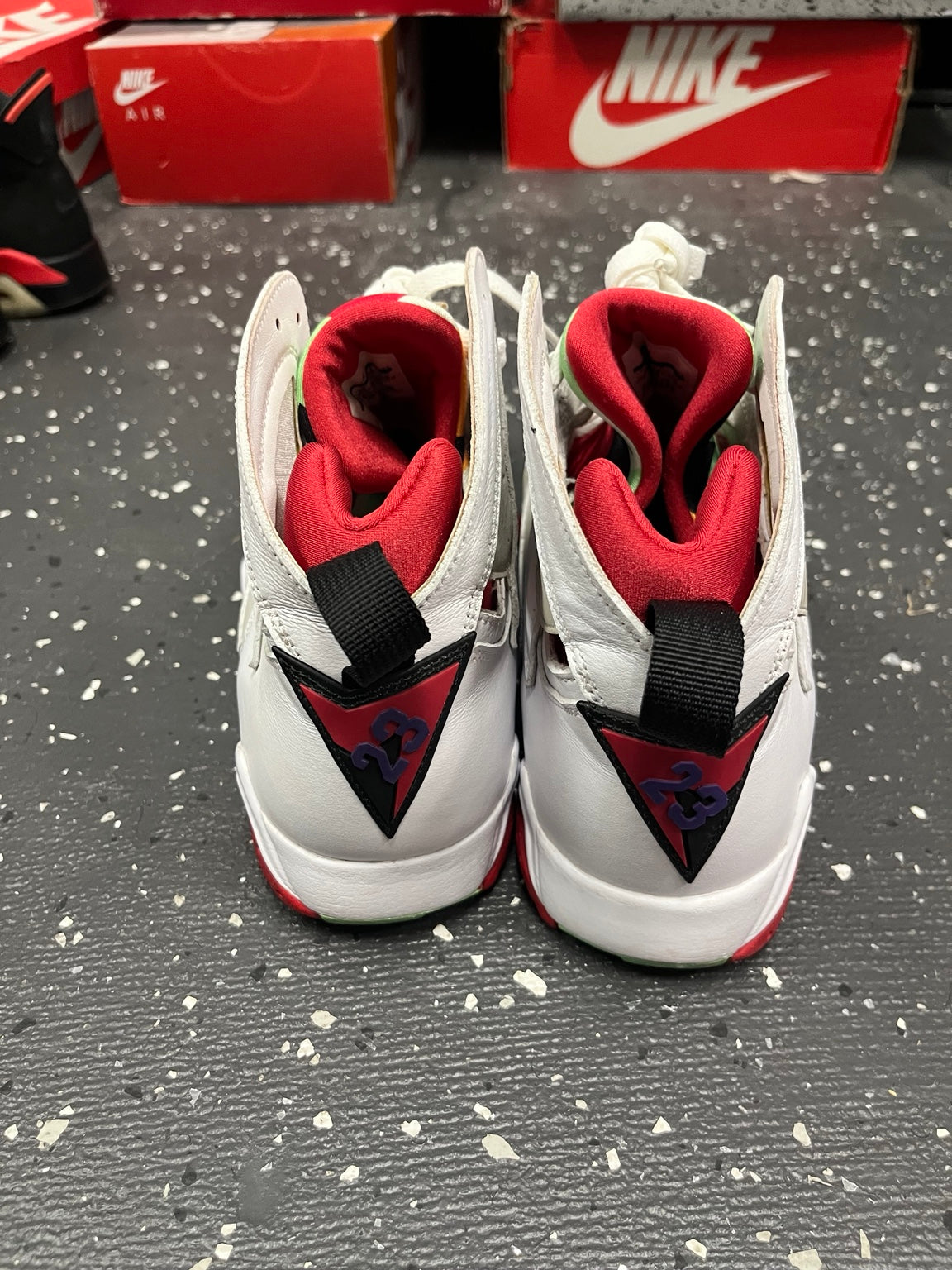Air Jordan 7 Hare size 10.5 heel view